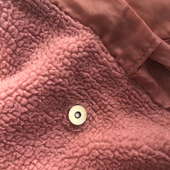 Pink fleece teddy bear fabric mini backpack Barbie dream house style bag - Picture 5 of 11